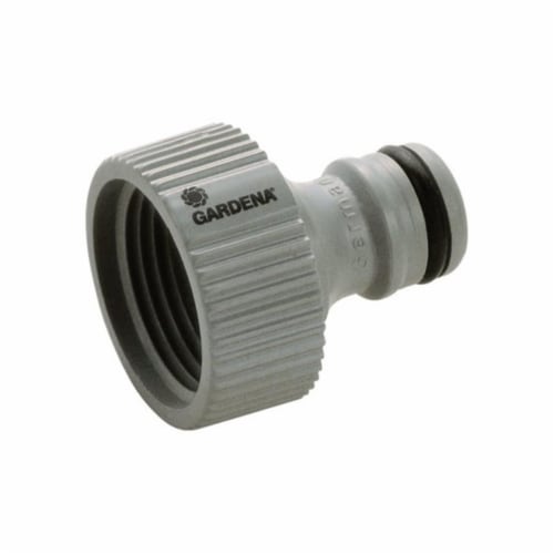 36002-1 0.62 & 0.5 in. Threaded Tap Hose Connector  Nylon-ABS Perspective: front