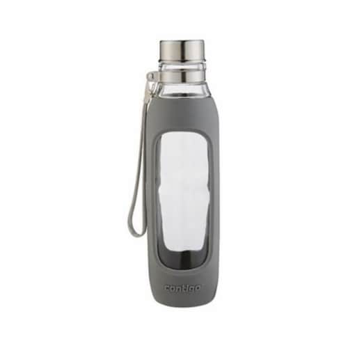70506 20 oz Gray Water Bottle Perspective: front