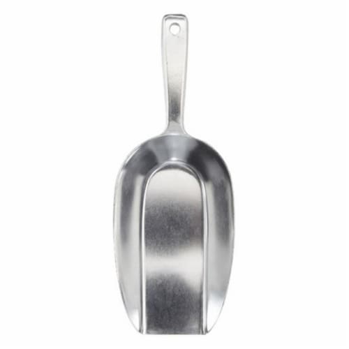 HIC30250 9.5 x 3.5 in. Aluminum Kitchen Scoop Perspective: front