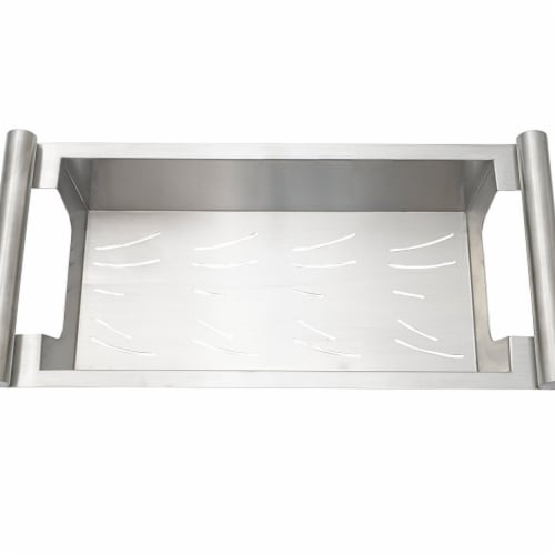 Modern Kitchen Sink Colander Fits Opening Satin Stainless, X-Large - 18 in. Perspective: front