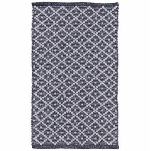 Feizy Diamond Accent Rug - Gray Perspective: front