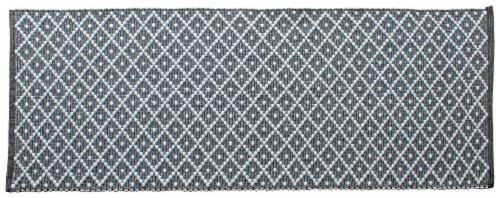 Feizy Diamond Rug Runner-Gray Perspective: front