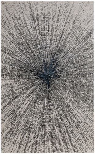 Feizy Rugs Stone Hill Area Rug - Ivory/Silver/Black Perspective: front