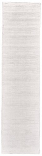 Feizy Rugs Batisse Plush Viscose Hand Loomed Runner Rug - Bright White Perspective: front