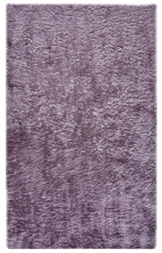 Feizy Rugs Indochine Plush Shag Rug Metallic Sheen Area Rug - Amethyst Quartz Perspective: front