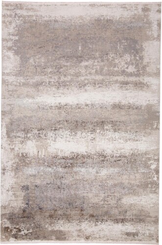 Feizy Rugs Cadiz Gradient Luster Accent Rug - Silver Gray Perspective: front