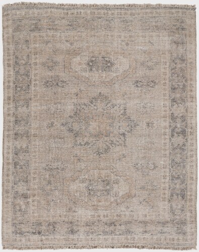 Feizy Caldwell Vintage Space Dyed Wool Rug - Latte Tan/Beige Perspective: front