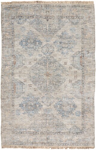 Feizy Rugs Caldwell Vintage Space Dyed Wool Area Rug - Natural Tan/Gray Perspective: front
