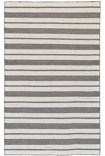 Feizy Rugs Sole Area Rug - Black/Beige Perspective: front