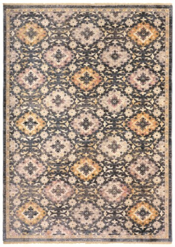 Feizy Rugs Quinn Area Rug - Gray/Yellow Perspective: front