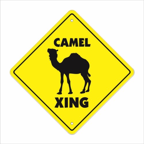 SignMission  12 x 12 in. Camel Crossing Zone Xing Sign Perspective: front