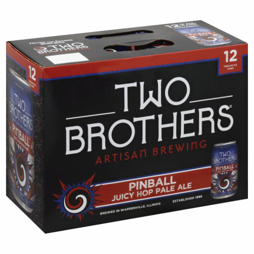 Two Brothers Pinball Juicy Hop Pale Ale Perspective: front