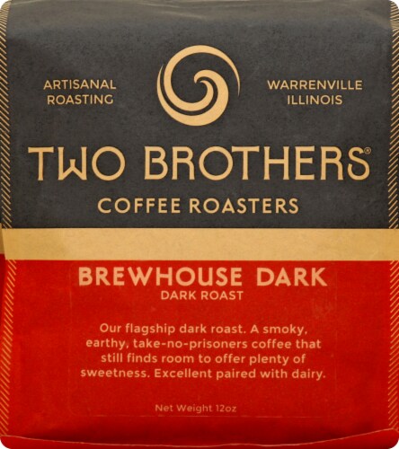 Two Brothers® Brewhouse Dark Roast Ground Coffee Perspective: front