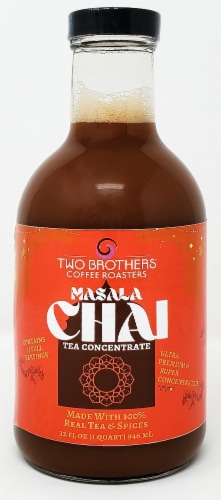 Two Brothers Coffee Roasters Masala Chai Tea Concentrate Perspective: front