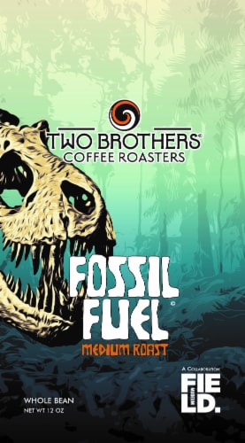 Two Brothers® Fossil Fuel™ Medium Roast Whole Bean Coffee Perspective: front