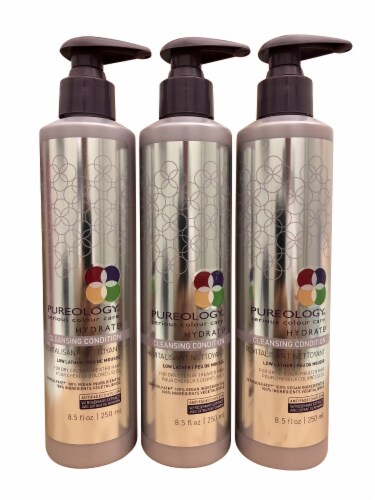 Pureology Smooth Perfection Cleansing Conditioner Dry Color Treated Hair 8.5 OZ Set of 3 Perspective: front