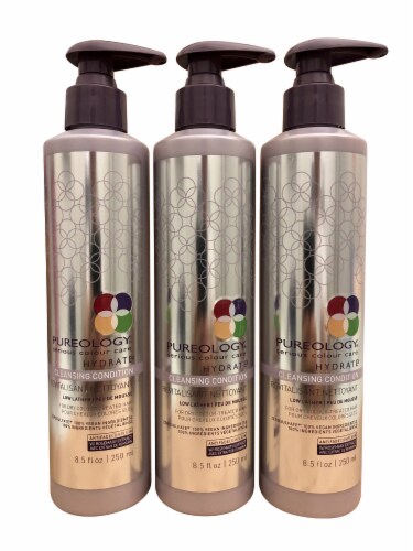 Pureology Smooth Perfection Cleansing Conditioner Dry Color Treated Hair  8.5 OZ Set of 3, 1 - Baker's