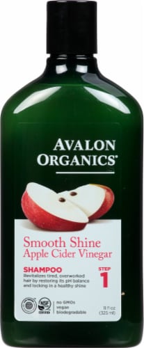 Avalon Organics® Smooth Shine Apple Cider Vinegar Shampoo Perspective: front