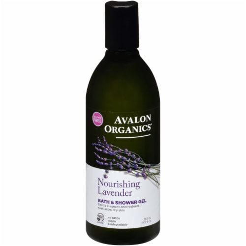Avalon Organics Lavender Bath & Shower Gel Perspective: front