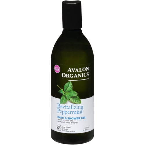 Avalon Organics® Revitalizing Peppermint Bath and Shower Gel Perspective: front