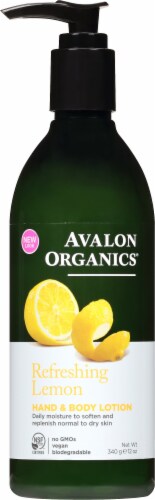 Avalon Organics® Refreshing Lemon Hand & Body Lotion Perspective: front