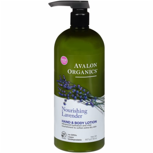 Avalon Organics Lavender Hand & Body Lotion Perspective: front