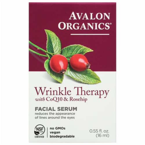 Avalon Organics Wrinkle Therapy Facial Serum Perspective: front