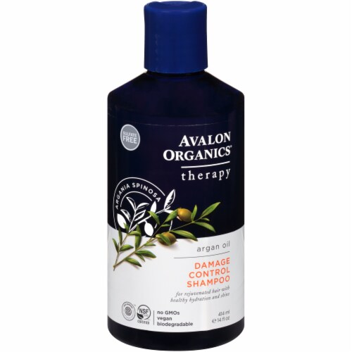 Avalon Organics Argan Oil Damage Control Shampoo Perspective: front