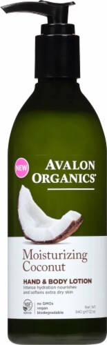 Avalon Organics® Moisturizing Coconut Hand & Body Lotion Perspective: front