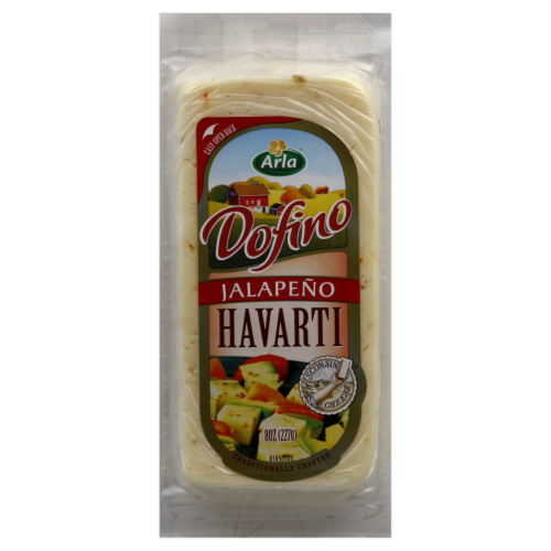 Dofino Jalapeno Havarti Cheese Perspective: front