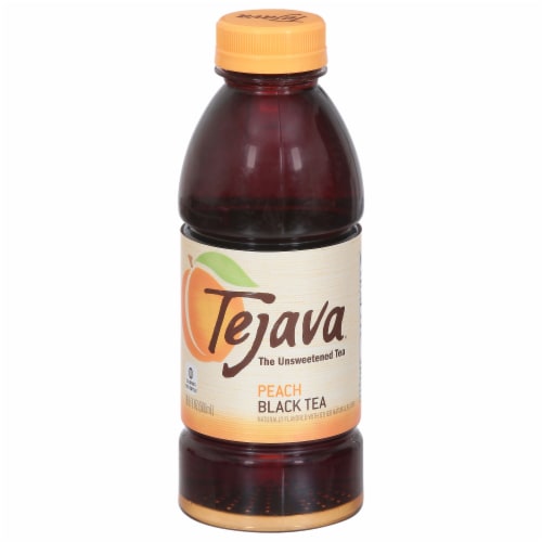 Tejava® Unsweetened Peach Black Tea Perspective: front