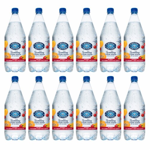 Crystal Geyser™ Sparkling Spring Water - Cranberry Clementine Perspective: front