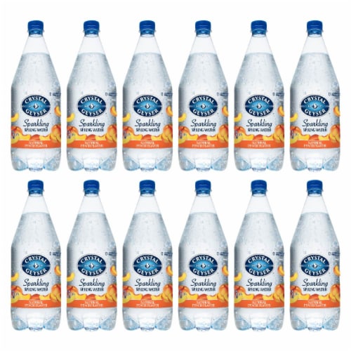 Crystal Geyser™ Sparkling Spring Water - Peach Perspective: front