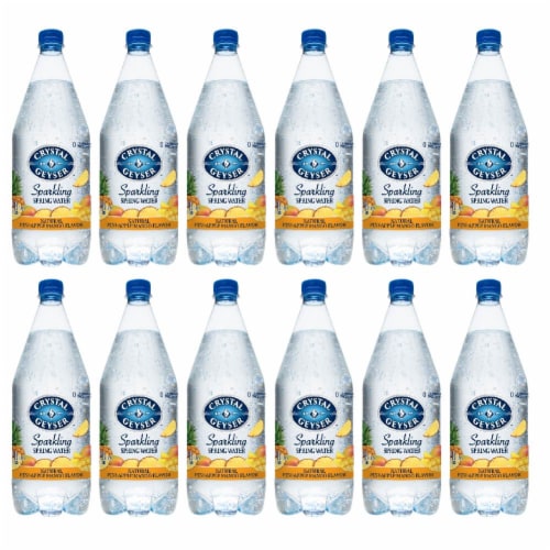 Crystal Geyser™ Sparkling Spring Water - Pineapple Mango Perspective: front