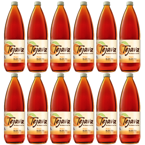 Tejava™ Tea Unsweetened Black Tea - Peach Perspective: front