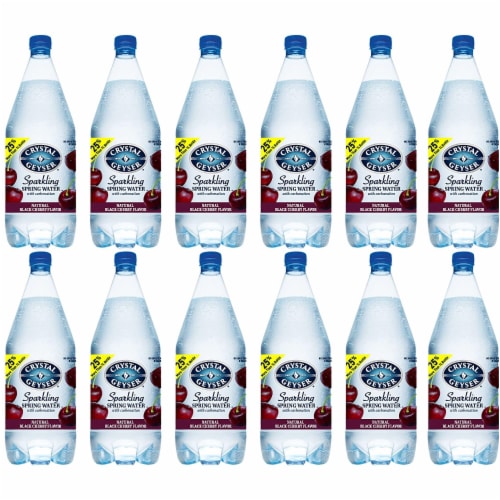 Crystal Geyser™ Sparkling Spring Water - Black Cherry Perspective: front