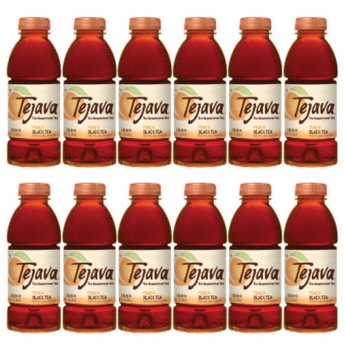 Tejava™ Tea Unsweetened Black Tea - Peach Perspective: front
