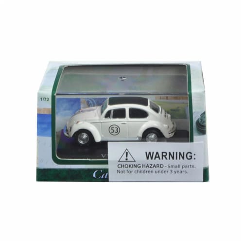 Cararama 71470 1 by 72 Scale Diecast Volkswagen Beetle 53 in Display Case Model Car Perspective: front