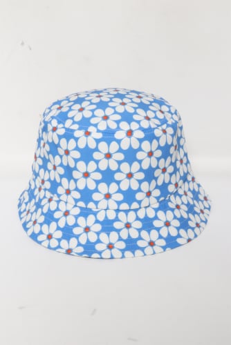 David & Young Blue Flower Bucket Hat Perspective: front