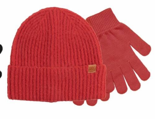 David & Young Beanie & Glove Set Perspective: front