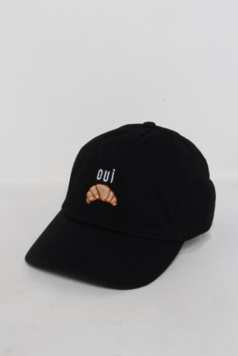 David & Young Oui Croissant Baseball Hat Perspective: front