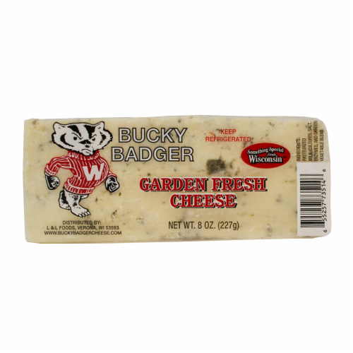 Bucky Badger Garden Fresh Cheese Perspective: front