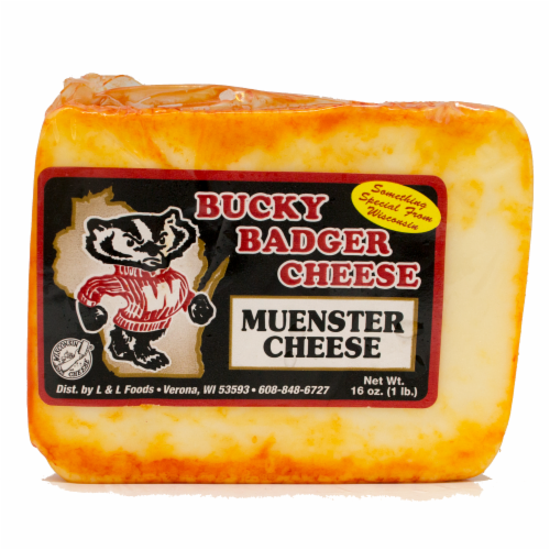 Bucky Badger Muenster Cheese Perspective: front