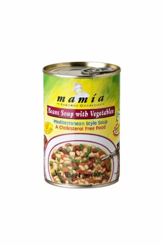 Mamia Beans Soup with Vegetables Perspective: front