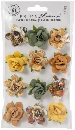 Prima Marketing Mulberry Paper Flowers-Beautiful Sunset/Diamond Perspective: front