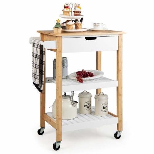 5-Tier Microwave Carts On Sale Shelving Unit, Bakers Rack Kitchen Shelves, Metal Storage Shelves With Steel Frame, Kitchen Island Utility Storage Shelves For Kitchen Dining Room Garage, Q13759