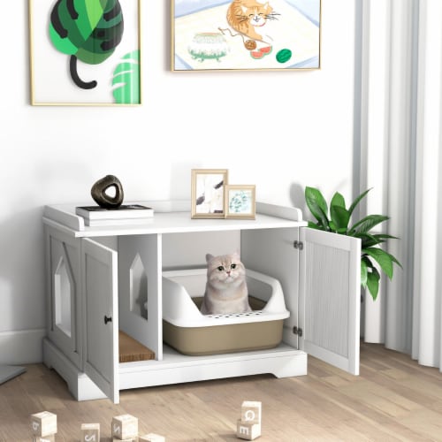 Litter box discount end table