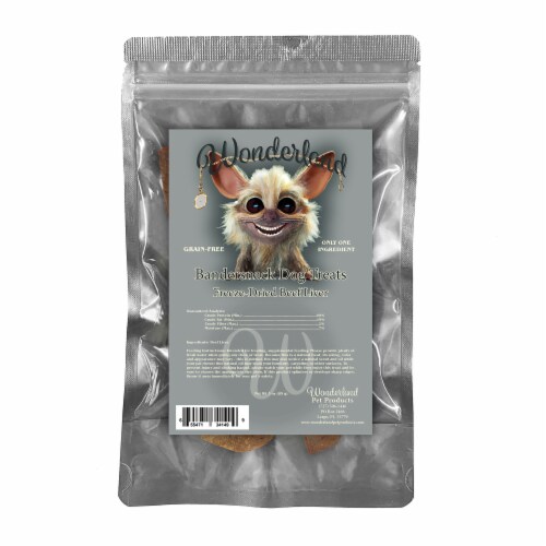 Wonderland's Bandersnack Freeze-Dried Beef Liver for Dogs 3 oz Perspective: front
