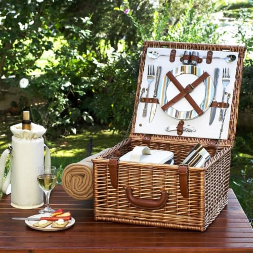 Picnic at Ascot Cheshire Basket for 2 w blanket Santa Cruz 2