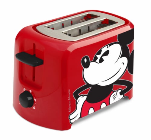 Disney Mickey Mouse 2 Slice Toaster - Red Perspective: front